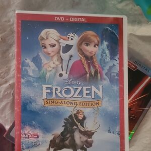 Disney Frozen Sing-Along Edition DVD - Red and Blue Cover